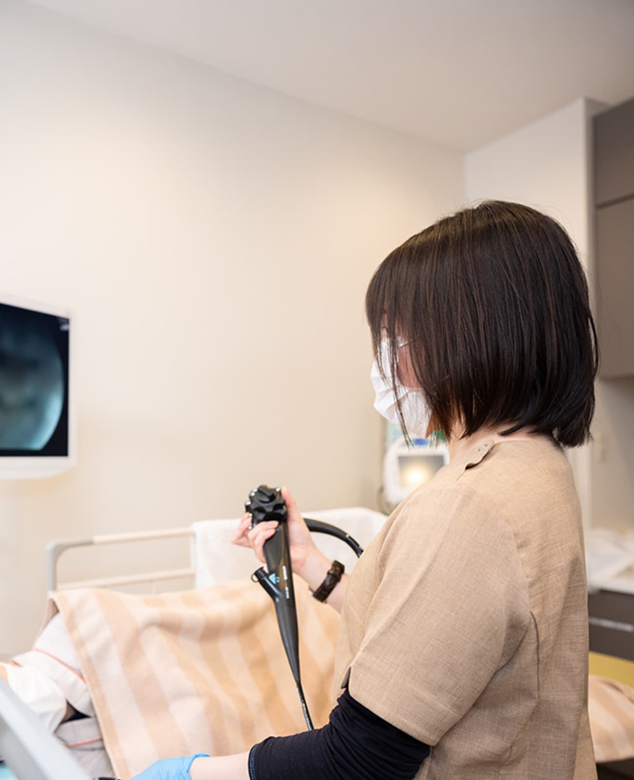 大腸カメラ検査中