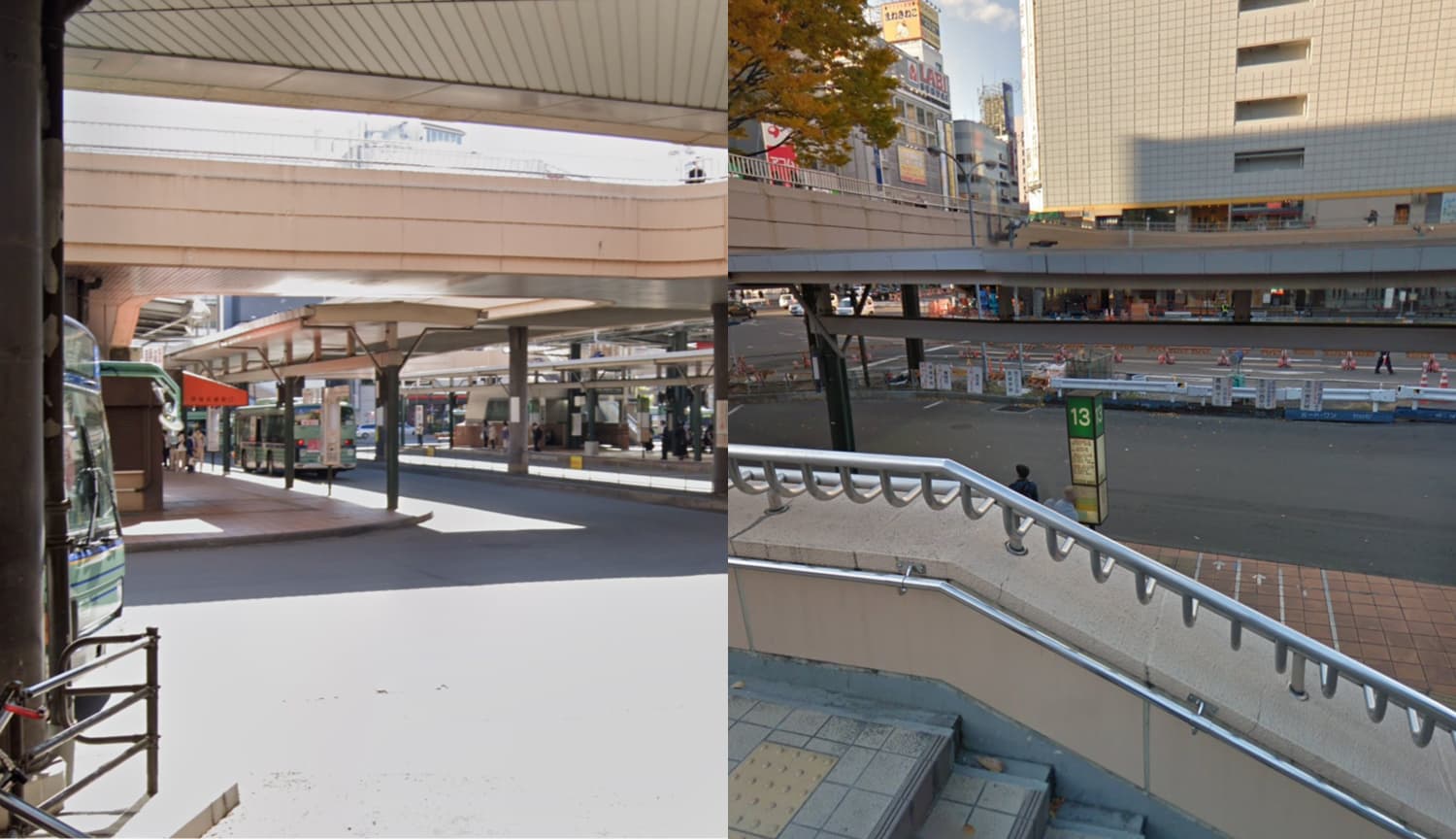 1.「仙台駅前」9番か13番に乗ります。