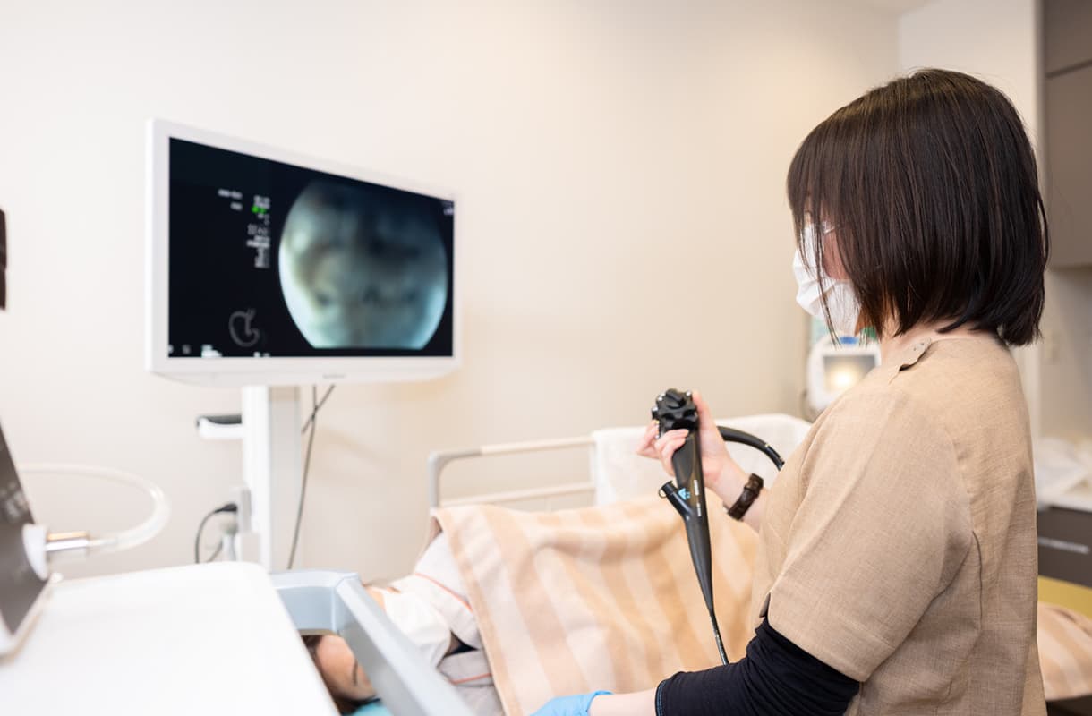 大腸カメラ検査中