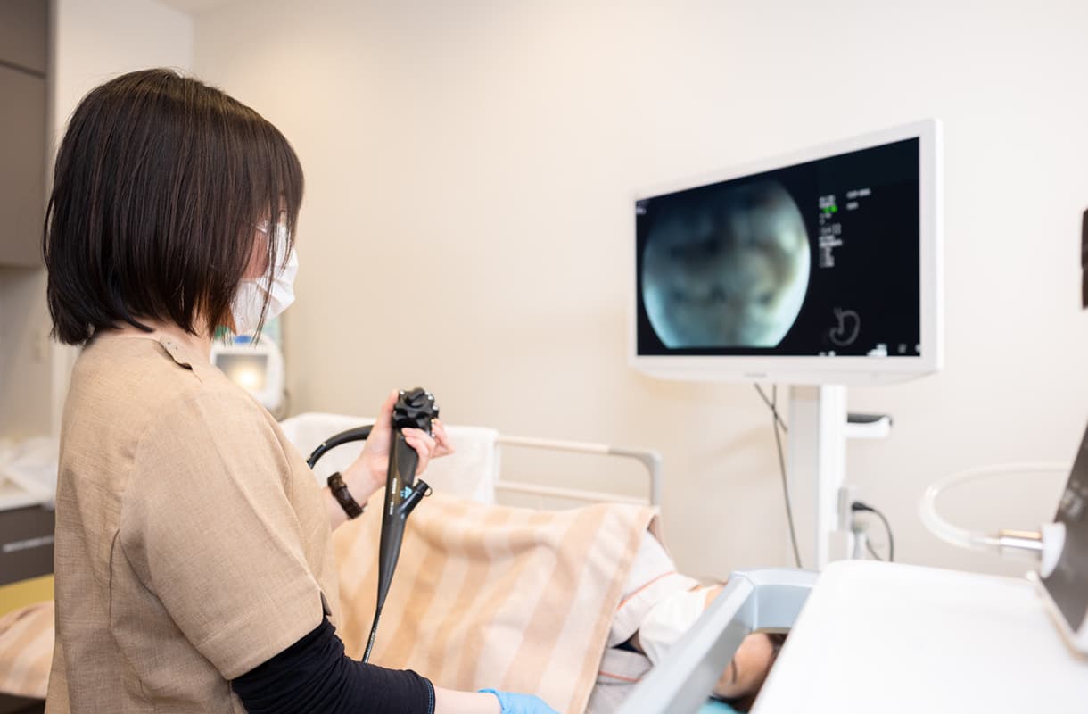 大腸カメラ検査中